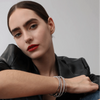 Liora Muse 2.40 Carat Lab-Grown Diamond Flexible Tennis Bangle Bracelets 9K Sold Gold