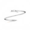 Liora Muse 2.40 Carat Lab-Grown Diamond Flexible Tennis Bangle Bracelets 9K Sold Gold