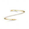 Liora Muse 2.40 Carat Lab-Grown Diamond Flexible Tennis Bangle Bracelets 9K Sold Gold
