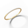 Liora Muse 2.40 Carat Lab-Grown Diamond Flexible Tennis Bangle Bracelets 9K Sold Gold