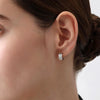 Liora Muse 0.18 Carat Four-Leaf Clover Lab Grown Diamond Hoop Earrings 9k Gold