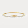 Liora Muse 2.00 CT (2 points 1.7mm per pc) Lab-Grown Diamond Tennis Bracelet in 9K Gold – Classic & Timeless