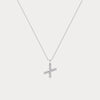 Liora Muse Letter Pendant with Initial Letter A-Z Charm 26 Letters Lab-Grown Diamonds Bubble Necklace Sterling Silver