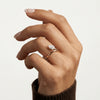 Liora Muse 1.5 CT Pear Cut Lab Grown Diamond Twisted Ring in Sterling Silver