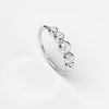 Liora Muse 0.23 Carat Round Cut Lab Diamond Bubble Ring in 925 Sterling Silver