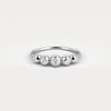 Liora Muse 0.23 Carat Round Cut Lab Diamond Bubble Ring in 925 Sterling Silver