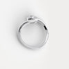 Liora Muse 0.25 Carat Pear Shape Lab Grown Diamond Fashion Twist Ring 925 Sterling Silver