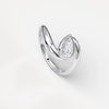 Liora Muse 0.25 Carat Pear Shape Lab Grown Diamond Fashion Twist Ring 9K Solid Gold
