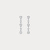 Graduated Bezel Set 5 Round Lab-Grown Diamond Drop Earrings in 10K Solid Gold/Platinum