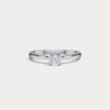 Liora Muse 0.13ct  Prong Round Lab-grown Diamond Ring with "Visual Big Diamond" Setting in Sterling Silver