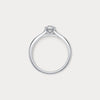 Liora Muse 0.13ct  Prong Round Lab-grown Diamond Ring with "Visual Big Diamond" Setting in Sterling Silver