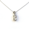 Atelier Moissanite Classic 8x10mm Cushion Cut Moissanite Necklace in 925 Sterling Silver