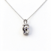 Atelier Moissanite Classic 3 Carat Heart Cut Moissanite Necklace in 925 Sterling Silver