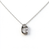 Atelier Moissanite Classic 6.5mm Round Cut Moissanite Necklace in 925 Sterling Silver