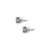 Atelier Moissanite Classic 6.5mm Round Cut Moissanite Earrings in 925 Sterling Silver