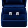 Atelier Moissanite Classic 6.5mm Round Cut Moissanite Earrings in 925 Sterling Silver