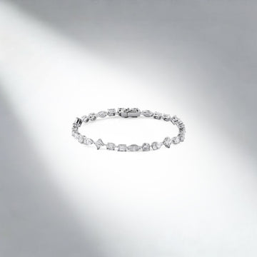 8.00 ct Lab Grown Diamond Tennis Bracelet Multi-shape (0.30ct each)