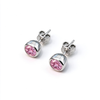 Atelier Gemstone 3.2 CAtelier Gemstone 3.2 Carat Round Cut Lab Grown Pink Sapphire Earrings in 925 Sterling Silverarat Round Cut Lab Grown Pink Sapphire Earrings in 925 Sterling Silver