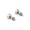 Atelier Gemstone 2.06 Carat Round Cut Lab Grown Ruby Earrings in 925 Sterling Silver