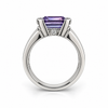 Atelier Gemstone 5.05 Carat Emerald Cut Color-Changing Sapphire Men's Ring in 925 Sterling Silver