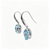 Atelier Gemstone 4 Carat Oval Cut Lab Grown Cubic Zirconia Earring,2ct each piece in 925 Sterling Silver