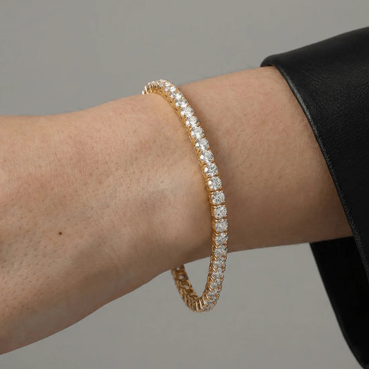 Liora Muse 6.00 CT (10 points 3.0mm/Pc) Lab-Grown Diamond Tennis Bracelet in 9k Gold – Classic & Timeless