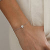 Liora Muse Round Brilliant Lab-Grown Diamond Prong and Pave Bracelet in 9K Gold