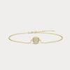 Liora Muse Round Brilliant Lab-Grown Diamond Prong and Pave Bracelet in 9K Gold