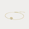 Liora Muse Round Brilliant Lab-Grown Diamond Prong and Pave Bracelet in 9K Gold