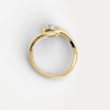 Liora Muse 0.25 Carat Pear Shape Lab Grown Diamond Fashion Twist Ring 9K Solid Gold