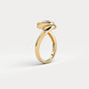 Liora Muse 0.25 Carat Pear Shape Lab Grown Diamond Fashion Twist Ring 9K Solid Gold