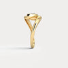 Liora Muse 0.25 Carat Pear Shape Lab Grown Diamond Fashion Twist Ring 9K Solid Gold