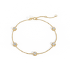 Liora Muse Hexagon Bezel Lab Grown Diamond Bracelet in 9K Solid Gold