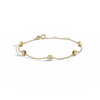 Liora Muse Hexagon Bezel Lab Grown Diamond Bracelet in 9K Solid Gold