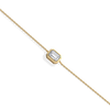 Liora Muse 1CT Emerald Cut Lab Grown Diamond Chain Bracelet