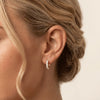 Liora Muse 1.32 ct Lab Diamond Half Eternity Huggie Earring In 9K Solid Gold
