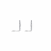 Liora Muse 0.22 Carats Diamond Pavé 14mm Hoop Earrings in 10K Solid Gold