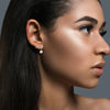 Liora Muse 0.22 Carats Diamond Pavé 14mm Hoop Earrings in 10K Solid Gold