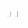Liora Muse 0.22 Carats Diamond Pavé 14mm Hoop Earrings in 10K Solid Gold