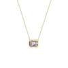 Liora Muse 1CT Lab Grown Diamond Bezel Set Pendant Neckalce In 9K Solid Gold