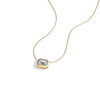 Liora Muse 1CT Lab Grown Diamond Bezel Set Pendant Neckalce In 9K Solid Gold