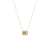 Liora Muse 1CT Lab Grown Diamond Bezel Set Pendant Neckalce In 9K Solid Gold