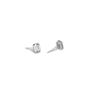 Lab Diamond Hexagon Bezel Studs