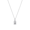 Liora Muse 1CT Emerald Cut Lab Diamond Pendant Necklace In 10K Solid Gold