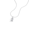 Liora Muse 1CT Emerald Cut Lab Diamond Pendant Necklace In 10K Solid Gold