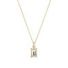 Liora Muse 2CT Emerald Cut Lab Diamond Pendant Necklace In 10K Solid Gold