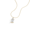 Liora Muse 2CT Emerald Cut Lab Diamond Pendant Necklace In 10K Solid Gold
