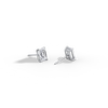 Liora Muse 2 Carat Emerald Cut Lab Grown Diamond 4-Prong Stud Earrings (1 ct each side) 9k Solid Gold