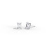 Liora Muse 2 Carat Emerald Cut Lab Grown Diamond 4-Prong Stud Earrings (1 ct each side) 9k Solid Gold