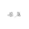 Liora Muse 4 Carat Emerald Cut Lab Grown Diamond 4-Prong Stud Earrings (2 ct each side) 9k Solid Gold